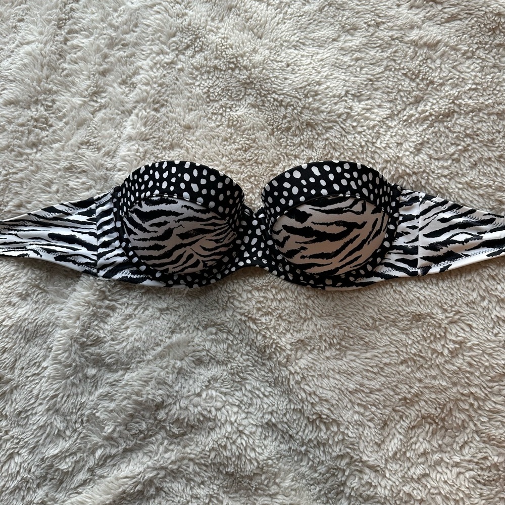 VS Zebra Print Strapless Bikini